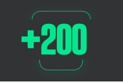 +200