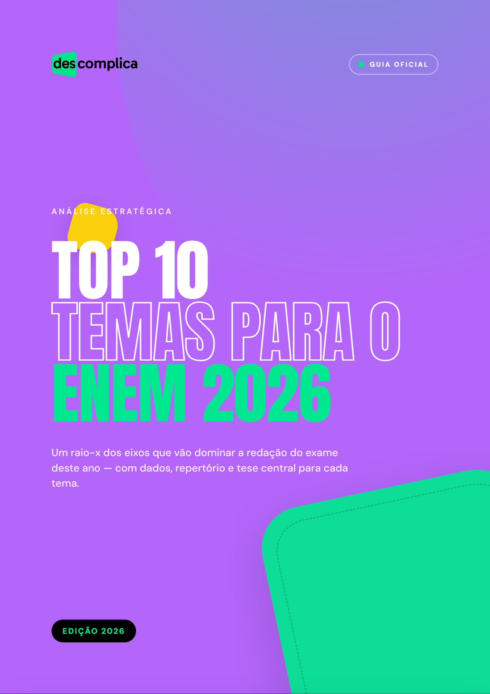 Top 10 Temas de Redação ENEM 2026